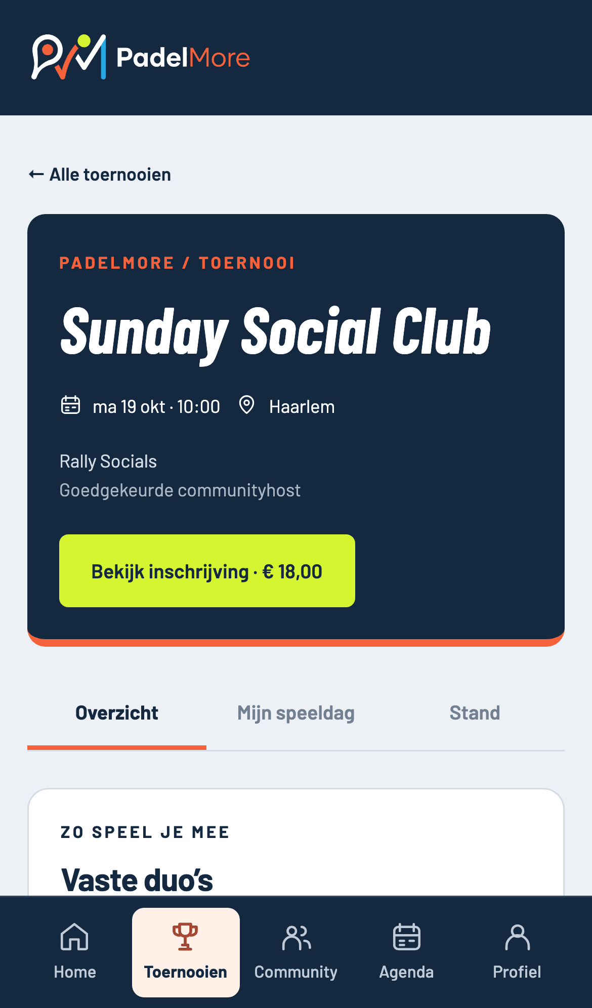 Toernooien bij jou in de buurt