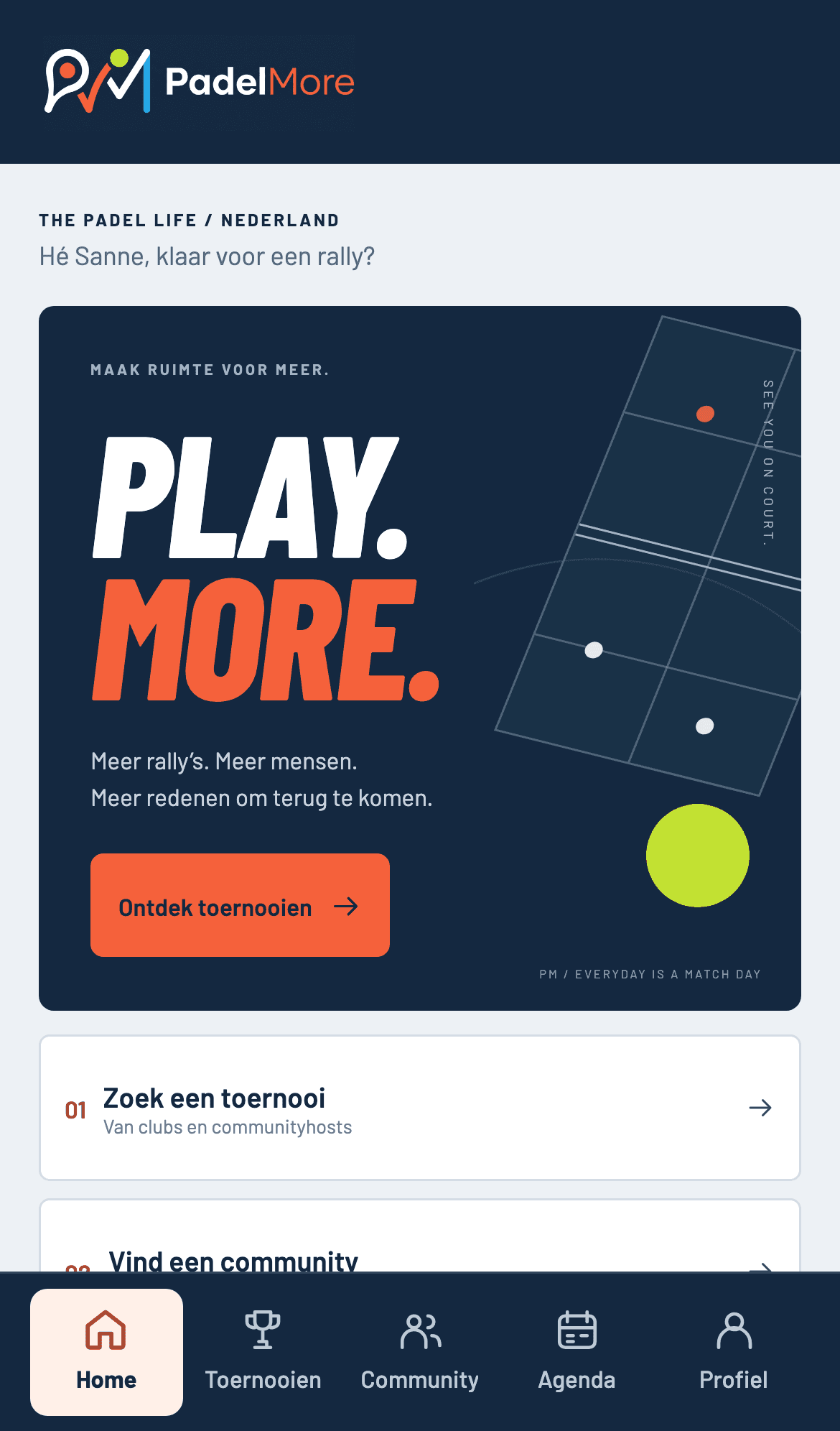 Je voortgang met PM Score